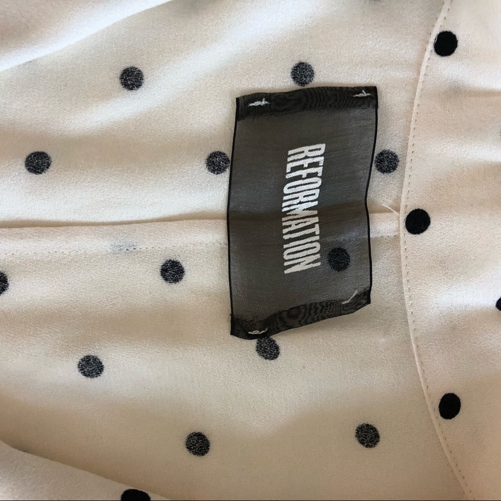 Reformation Imogene Top in Polkadot - Picture 6 of 7